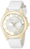 Buy Shop Marc Jacobs Henry Skeleton White Dial White Leather Strap Watch for Women - MBM1339 USA Online