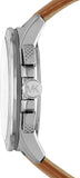 Buy Shop Michael Kors Ryker Chronograph Analog Blue Dial Brown Leather Strap Watch For Men - MK8518 USA Online