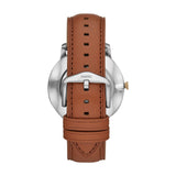 Buy Shop Fossil The Minimalist 3H Blue Dial Brown Leather Strap Watch for Men - FS5499 USA Online