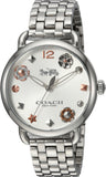 Coach Delancey White Dial Stainless Steel Watch For Women - 14502810