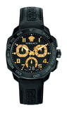 Buy Shop Versace Dylos Chronograph Black Dial Black Rubber Strap Watch for Men - VQC020015 USA Online