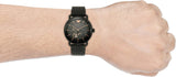 Buy Shop Emporio Armani Automatic Multifunction Black Dial Black Mesh Bracelet Watch For Men - AR60025 USA Online