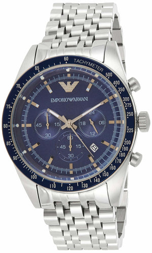 Buy Shop Emporio Armani Sportivo Chronograph Blue Stainless Steel Watch For Men - AR6072 USA Online