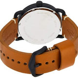 Buy Shop Fossil Commuter Three Hand Date Black Dial Brown Leather Strap Watch for Men - FS5276 USA Online