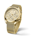 Buy Shop Tommy Hilfiger Mia Gold Dial Gold Mesh Bracelet Watch for Women - 1781488 USA Online