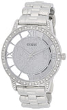 Buy Shop Guess Ethereal Diamonds Silver Dial Silver Steel Strap Watch for Women - W1013L1 USA Online