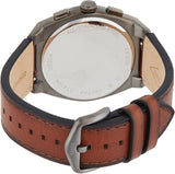 Buy Shop Fossil Everett Chronograph Grey Dial Brown Leather Strap Watch for Men - FS5799 USA Online