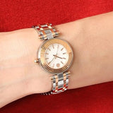 Buy Shop Tory Burch Classic T White Dial Two Tone Steel Strap Watch for Women - TBW9013 USA Online