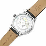 Buy Shop Fossil Townsman Automatic Skeleton Blue Dial Black Leather Strap Watch for Men - ME3200 USA Online