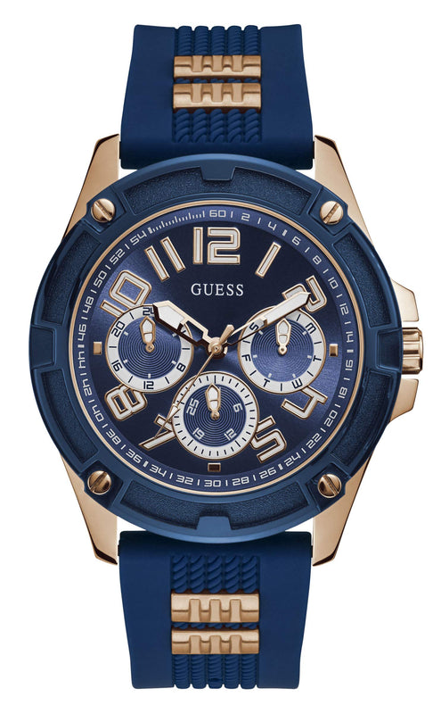 Buy Shop Guess Delta Blue Dial Blue Silicone Strap Watch for Men - GW0051G3 USA Online