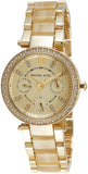Buy Shop Michael Kors Parker Gold DIal Gold Steel Strap Watch for Women - MK5842 USA Online