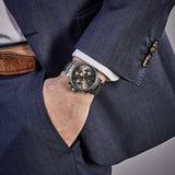 Buy Shop Tommy Hilfiger Chronograph Grey Dial Silver Steel Strap Watch for Men - 1710382 USA Online