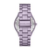 Buy Shop Michael Kors Slim Runway Quartz Purple Dial Purple Steel Strap Watch For Women - MK4540 USA Online
