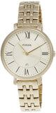 Buy Shop Fossil Jacqueline White Dial Gold Steel Strap Watch for Women - ES3434 USA Online
