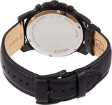 Buy Shop Fossil Grant Chronograph Black Dial Black Leather Strap Watch for Men - FS5132 USA Online