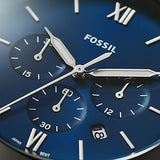 Buy Shop Fossil Neutra Chronograph Blue Dial Silver Steel Strap Watch for Men - FS5792 USA Online