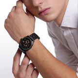 Buy Shop Fossil Machine Chronograph Black Dial Black Steel Strap Watch for Men - FS4682 USA Online