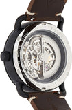 Buy Shop Fossil Commuter Automatic Black Dial Brown Leather Strap Watch for Men - ME3158 USA Online