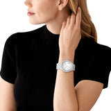 Buy Shop Michael Kors Camille Three-Hand Crystals Silver Dial Silver Steel Strap Watch for Women - MK4803 USA Online