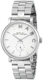 Marc Jacobs Baker White Dial Silver Steel Strap Watch for Women - MBM3242