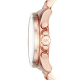 Buy Shop Michael Kors Brecken Chronograph Quartz Rose Gold Dial Rose Gold Steel Strap Watch For Women - MK6367 USA Online