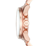 Buy Shop Michael Kors Brecken Chronograph Quartz Rose Gold Dial Rose Gold Steel Strap Watch For Women - MK6367 USA Online