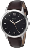 Buy Shop Fossil The Minimalist 3H Black Dial Brown Leather Strap Watch for Men - FS5464 USA Online