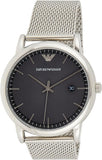 Buy Shop Emporio Armani Luigi Quartz Grey Dial Silver Mesh Bracelet Watch For Men - AR11069 USA Online