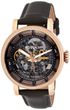 Buy Shop Fossil Boyfriend Automatic Skeleton Grey Dial Grey Leather Strap Watch for Women - ME3089 USA Online