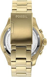 Buy Shop Fossil FB-03 Chronograph Black Dial Gold Steel Strap Watch for Men - FS5727 USA Online