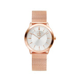 Buy Shop Calvin Klein Minimal White Dial Rose Gold Mesh Bracelet Watch for Women - K3M22626 USA Online