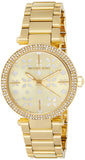 Buy Shop Michael Kors Parker Gold Dial Gold Steel Strap Watch for Women - MK6469 USA Online
