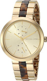 Buy Shop Michael Kors Garner Multifunction Gold Dial Two Tone Steel Strap Watch For Women - MK6471 USA Online