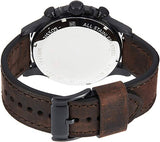 Buy Shop Fossil Nate Chronograph Brown Dial Brown Leather Strap Watch for Men - JR1487 USA Online