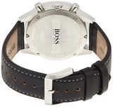 Buy Shop Hugo Boss Aero Chronograph Black Dial Black Leather Strap Watch for Men - 1513770 USA Online