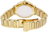 Buy Shop Michael Kors Portia Black Dial Gold Steel Strap Watch for Women - MK3788 USA Online
