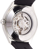 Buy Shop Emporio Armani Meccanico White Skeleton Dial Black Leather Strap Watch For Men - AR60003 USA Online