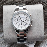 Buy Shop Michael Kors Ritz Silver Dial Silver Steel Strap Watch for Women - MK6428 USA Online