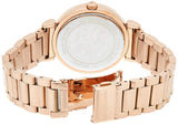 Buy Shop Michael Kors Catlin Quartz Rose Gold Dial Rose Gold Steel Strap Watch For Women - MK3412 USA Online