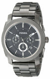 Buy Shop Fossil Machine Chronograph Black Dial Grey Steel Strap Watch for Men - FS4662 USA Online