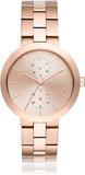 Buy Shop Michael Kors Garner Quartz Rose Gold Dial Rose Gold Steel Strap Watch For Women - MK6409 USA Online