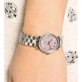 Buy Shop Marc Jacobs Baker Pink Dial Silver Steel Strap Watch for Women - MBM3283 USA Online