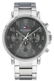 Buy Shop Tommy Hilfiger Chronograph Grey Dial Silver Steel Strap Watch for Men - 1710382 USA Online