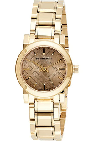 Buy Shop Burberry The City Gold Dial Gold Steel Strap Watch for Women - BU9227 USA Online