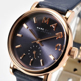 Buy Shop Marc Jacobs Baker Navy Blue Dial Blue Leather Strap Watch for Women - MBM1331 USA Online