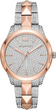 Buy Shop Michael Kors Runway Mercer Crystals Silver Dial Two Tone Steel Strap Watch For Women - MK6716 USA Online