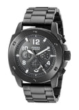 Buy Shop Fossil Machine Chronograph Black Dial Black Steel Strap Watch for Men - FS4927 USA Online