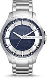 Buy Shop Armani Exchange Hampton Chronograph Blue Dial Silver Steel Strap Watch For Men - AX2178 USA Online