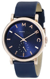 Buy Shop Marc Jacobs Baker Navy Blue Dial Navy Blue Leather Strap Watch for Women - MBM1329 USA Online