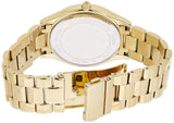 Buy Shop Michael Kors Slim Runway Gold Dial Gold Steel Strap Watch for Women - MK3590 USA Online